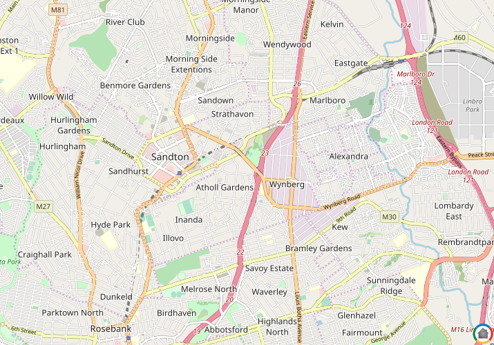Map location of Atholl Gardens